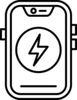 Energy Line Icon vector