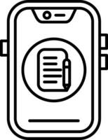 Edit Line Icon vector