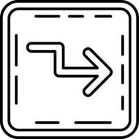 Zigzag Line Icon vector