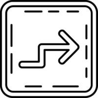 Zigzag Line Icon vector