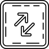 Swap Line Icon vector