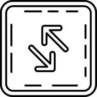 Swap Line Icon vector