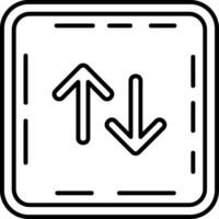 Swap Line Icon vector