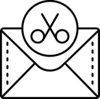 Scissor Line Icon vector
