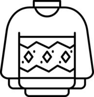 Sweater Line Icon vector