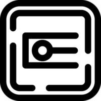 Endpoint Line Icon vector