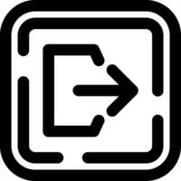 Logout Line Icon vector