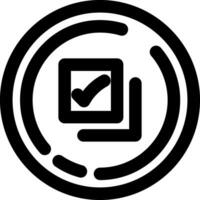 Checkmark Line Icon vector