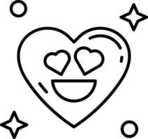 In love Line Icon vector