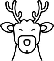 Deer Line Icon vector