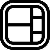 Layout Line Icon vector