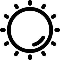 Sun Line Icon vector