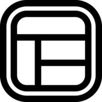 Layout Line Icon vector