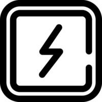 icono de línea de electricidad vector
