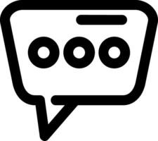 Message Line Icon vector
