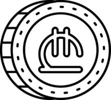 Lari Line Icon vector