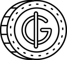 Guarani Line Icon vector