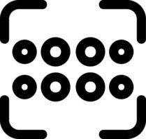 Reorder dots horizontal Line Icon vector