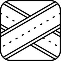 Overpass Line Icon vector