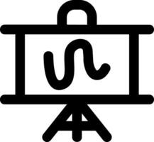 White board Line Icon vector