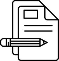 Edit Line Icon vector