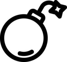 Bomb Line Icon vector