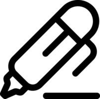 Pen 2 Line Icon vector