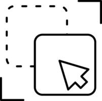 Exclude Line Icon vector