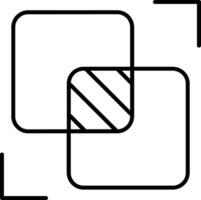 Intersect Line Icon vector