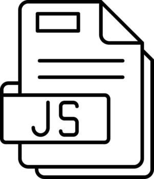 Js Line Icon vector