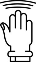 Drag Window Line Icon vector