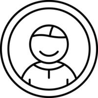 User Line Icon vector