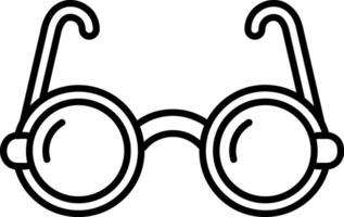 Eyeglasses Line Icon vector