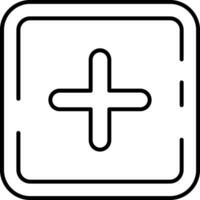 Plus Line Icon vector