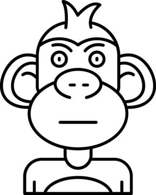 Embarrassed Line Icon