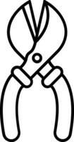 Scissors Line Icon vector