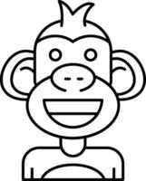 Smile Line Icon vector