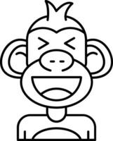 Laugh Line Icon vector