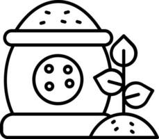 Fertilizer Line Icon vector