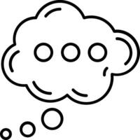 Cloud Line Icon vector