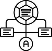 Workflow Line Icon vector