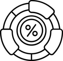 Ratio Line Icon vector