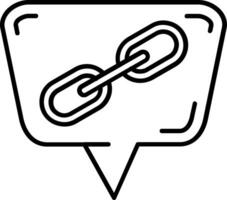 Link Line Icon vector