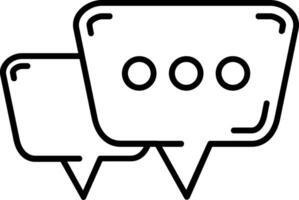 Chat bubbles Line Icon vector