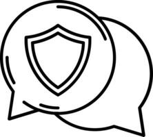 Secure Line Icon vector