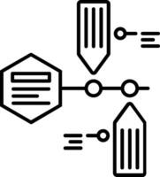 Timeline Line Icon vector