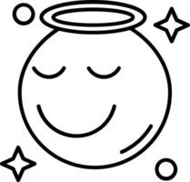 Angel Line Icon vector