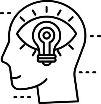 Visualization Line Icon vector