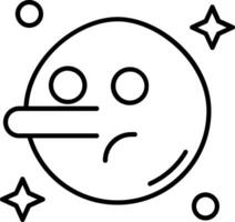 Liar Line Icon vector