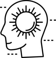 Positive Line Icon vector